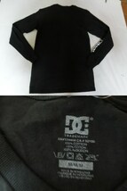 ★USA購入 【DC SHOES】袖ロゴプリントロングＴシャツUS M BLK★_画像3