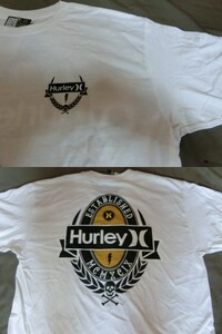 ★USA購入【Hurley】CLASSIC FIT 両面プリントＴシャツ US S WHT