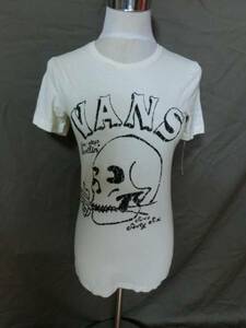 USA購入 アメカジ【VANS】スカルロゴプリントTシャツ US S O-WHT