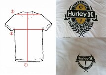 ★USA購入【Hurley】CLASSIC FIT 両面プリントＴシャツ US S WHT_画像3
