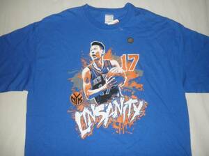 ★【New York Knicks】Jeremy Lin『LINSANITY』TシャツUS XXL 青