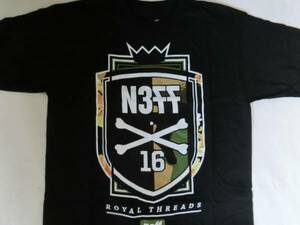 ◆USAストリート系【NEFF】ネフ 全面プリントTシャツ US L BLK◆