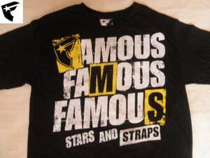 本場USA購入【FamousStars&Straps】プリントTシャツ US M Black