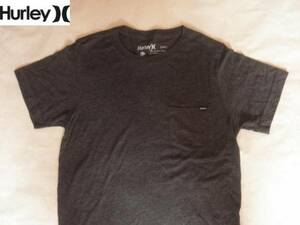◇本場USA購入Hurley シンプルなポケット付TシャツUS S D-GRAY◇