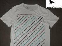 USA購入 Made In USA 人気サーフ系ブランド【Modern Amusement】ロゴプリントTシャツUS Sサイズ ホワイト_画像1