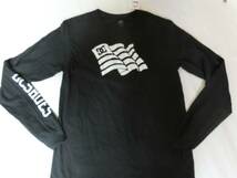 ☆USA購入 【DC SHOES】袖ロゴプリントロングＴシャツUS S BLK☆_画像1