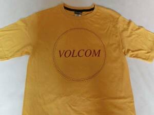 ☆USA購入 ボルコム【Volcom】ロゴプリントTシャツUS S イエロー