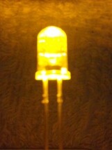 5mm.LED 加工用 8000mcd黄色 1000個_画像1