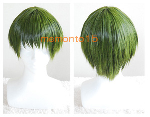  green green heat-resisting Short wig The Basketball Which Kuroko Plays green interval genuine Taro black bus costume play clothes set settled green interval cosplay 