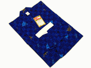 ** new goods ** for boy * yukata **100 size *... insect *... pattern * blue color series *[5]