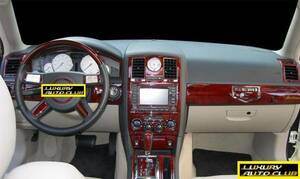 2008-10 08-10 クライスラー 300 300C 後期 豪華ウッドパネセット カーボン 内装パネル 各色 内装カスタム カバ－カ－ボン 米国製 高品質