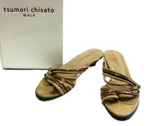 TSUMORI CHISATO ツモリチサト コードレザー サンダル ★075828