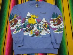 1980 годы LIFE STYLESminesotaMINNESOTA лыжи SKI сноуборд Alpen climbing Bob потертость -VINTAGE Vintage тренировочный MADE IN USA