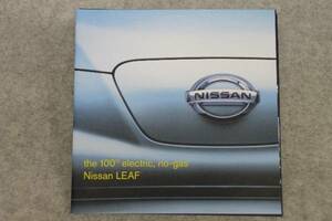  Nissan leaf LEAF opening catalog new goods free shipping North America Nissan 