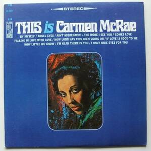 ◆ This is CARMEN McRAE ◆ Kapp KS-3541 ◆ V