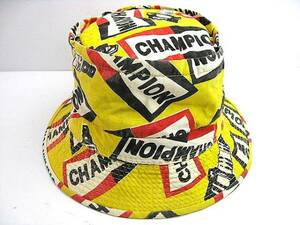 1970*s CHAMPION Champion spark-plug Vintage hat HAT total pattern FORD BELL 500TX BUCO Harley Indian Knuckle 