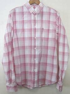 franklin&marshall Frank Lynn & Marshall check button down shirt L