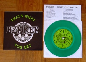 B'ZRKER★THATS WHAT YOU GET 7” 限定グリーン盤★BOSTON HC