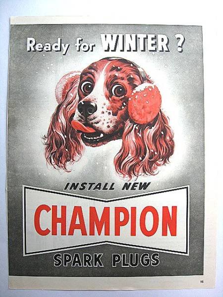 ★極美品★ 1972年　ビンテージ チャンピオン Champion 看板 ☆極美品☆ 1972年 ビンテージ チャンピオン Champion 看板 ☆極