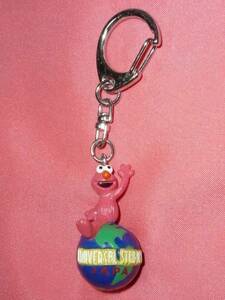  ultra rare!2002 year USJ Sesame Street Elmo & the earth key holder 