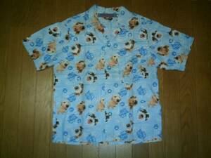 * handmade * THE DOG print aro is S new goods free postage equipped 