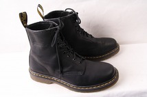 ドクターマーチン UK9/27.5cm～28.0cm/6ホール 黒 レザー 本革 ブーツ メンズ dr.martens 古着 中古 dh2279_画像6