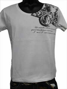 デスピエール DES PIERRE メンズ半袖Tシャツ 80019 ホワイト Mサイズ 新品