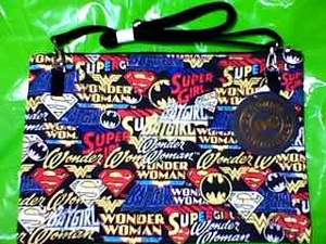  bat girl Supergirl wonder u- man pochette bag B