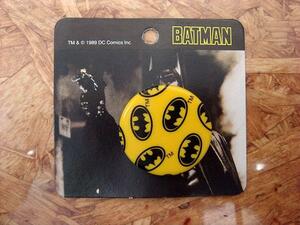 デッドストックDEAD新品89年製 公開当時物Batmanバットマン バッチdc COMICSバッジ ピンズ80's