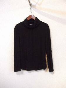 INED black long sleeve ta-toru cut and sewn (USED)120813