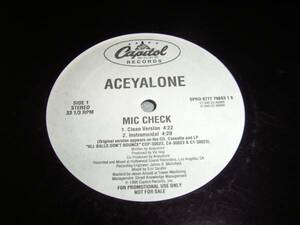 ACEYALONE / MIC CHECK /FREESTYLE FELLOWSHIP/アングラ