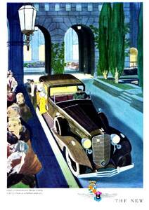 *1933 year. automobile advertisement Cadillac 4 Cadillac