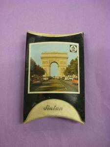 60年代 フランス パリ 凱旋門 写真「仁丹」紙容器 中身入り
