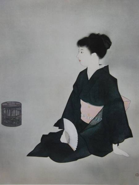 Nakamura Tei, cool and refreshing, Master, Portrait of a beautiful woman, Large format luxury art book, High-quality framing, Painting, Oil painting, Portraits