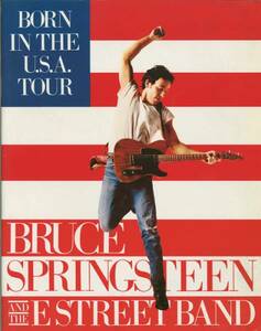  free shipping! valuable Bruce Springsteen Japan .. pamphlet _ ticket half ticket attaching 