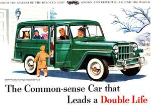 *1954 year. automobile advertisement Jeep JEEP Willis 