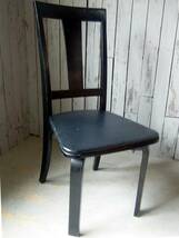 Qd042 木製 チェア カフェ ダイニング 骨董 椅子 シャビー 英国 イギリス ディスプレイ 骨董 古玩_画像1