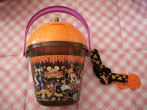 ＴＤＬ・ハロウィン2004・かぼちゃ型・ポップコーンバケツ