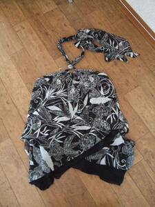 MissALICE floral print chiffon bare top (USED)22514②