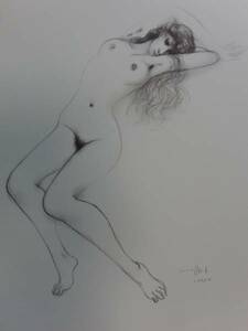 古沢 岩美、裸婦、美人画、大判高級画集より、新品額付 51