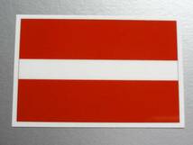 1■_ラトビア国旗ステッカー Sサイズ 5x7.5cm 1枚即買■Latvia Flag sticker decal シール■ EU_画像1
