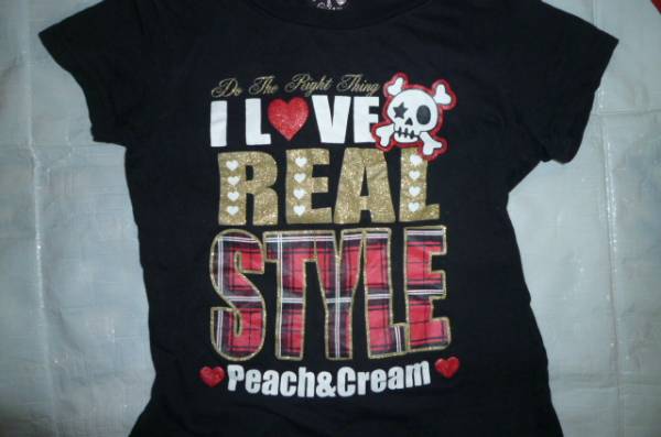 中古ＰＥＡＣＨ＆ＣＲＥＡＭ半袖Ｔシャツ１２０cm