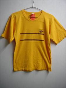 ビンテージFOOTBALLフットボールTシャツOLDオールド カレッジUSED古着