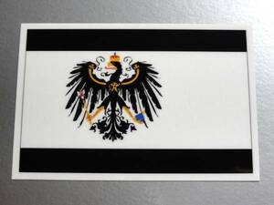 ■_プロイセン王国旗ステッカー2枚set■プロシア国旗耐水 PT(2