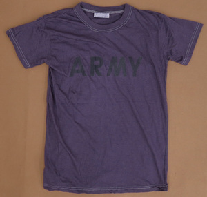 米軍タイプARMY半袖TシャツパープルXS§lovev§ts§