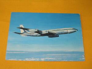  rare! France made picture postcard. air France.bo- wing 707B