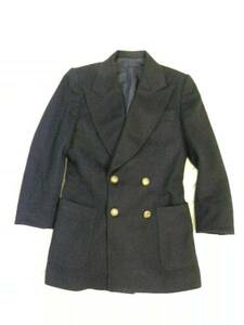 |o_o|Elegant 27(1n)vintage70s winter blaser 150-155cm small navy blue 