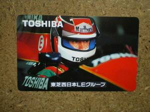 a1989・東芝西日本　鈴木亜久里　F1　テレカ