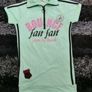 ♪【USED】ROSE FAN FAN　ロング丈半袖Tシャツ　M♪