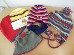 * Kids knitted cap ( adult size equipped ) 5 point set sale!